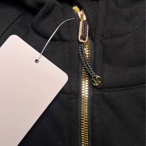 lululemon athletica Black Utility Jacket with Gold Accents